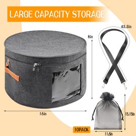 CODOHI Wig Storage Boxes,Wig Travel Cases Foldable for Multiple Wigs for Men and Women,Yarn Organizer, Cosmetic Cabinet Storage Bag