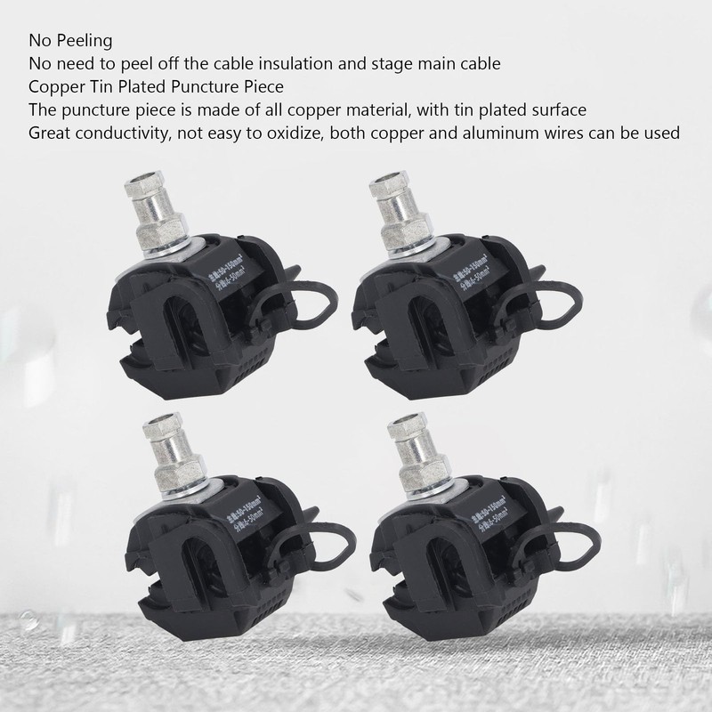 Sunicon 5 Pcs Insulation Piercing Connector, 1KV No Peeling Piercing