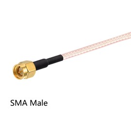 POBADY SMA Splitter Cable SMA Male to SMA Dual Female Connector Coaxial Cable 3 Way Splitter V-Type RG316 6"/15CM for 2G 3G 4G LTE Antenna Router Gateway Modem MiFi Mobile Hotspot
