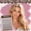 Natural Lash Clusters Wispy Eyelash Extensions Invisible Thin Band