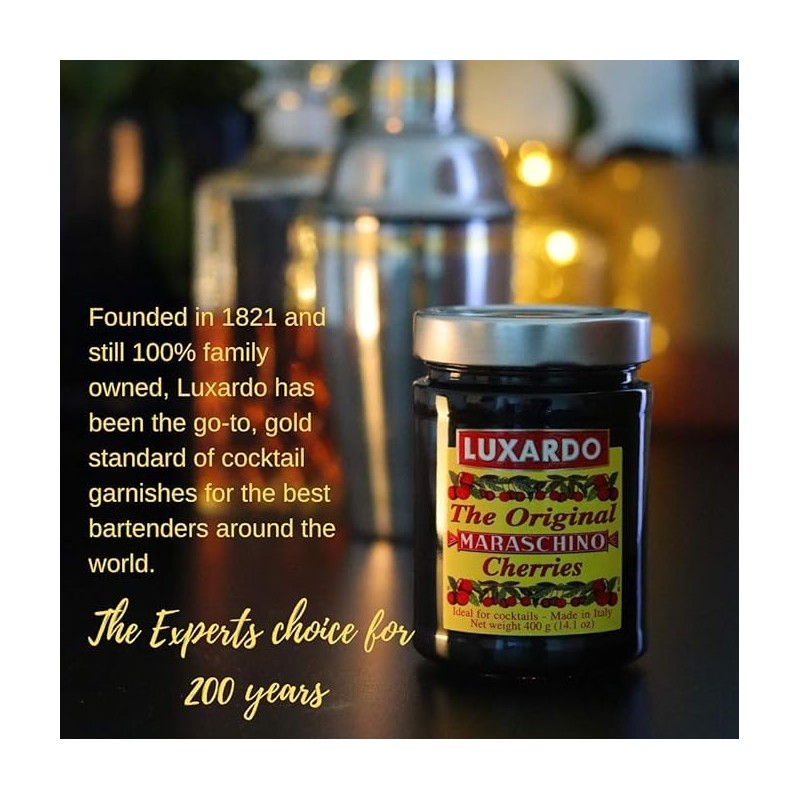 Luxardo Gourmet Cocktail Maraschino Cherries | for Old Fashioned, Manhattan