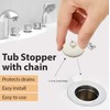Gadgetime USA - Tub Stopper with Chain - Rubber Drain