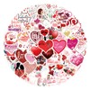 Valentine's Day Stickers for Laptop (Pack of 100), Gift for
