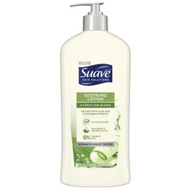 Suave Skin Solutions Body Lotion Soothing Moisturizer with Aloe 18 oz Pack of 2