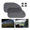 2 Pack Universal Car Window Shade, Cling Sunshade - Sun,