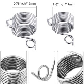 4Pcs Knitting Thimble Ring, Guide Finger 2 Sizes Ring Knitting Thread Yarn Stranding Tools Home Gadgets Silver for Crochet Knitting Crafts Accessories Tool