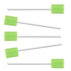 JIESI Disposable Oral Swabs(Green)-100PCS