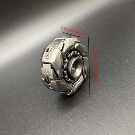 Fidget Spinner, Decompression Fingertip Spinner, Stress Relief Toy for Adults, Magnetic Metal Design Fidget Spinner Toy:_Grey_1 Count