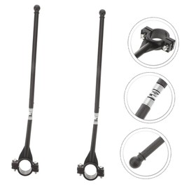 Toddmomy Bike Flag Pole for Handlebar Mount 2 Pack Outdoor Bicycle Flagpoles 11.02 Inch Racing Flag Holder for Bike Safety and Decoration