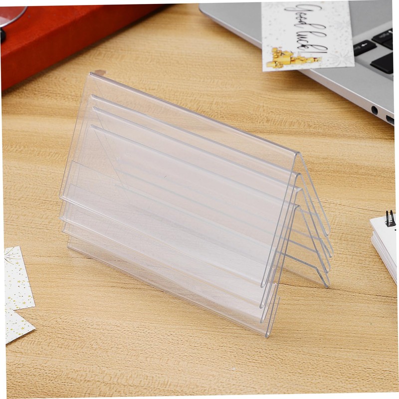 ULTECHNOVO 6Pcs Acrylic Display Stand for Office Events Name Plate