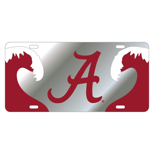 Alabama Crimson Tide Laser Inlaid Mirror License Plate