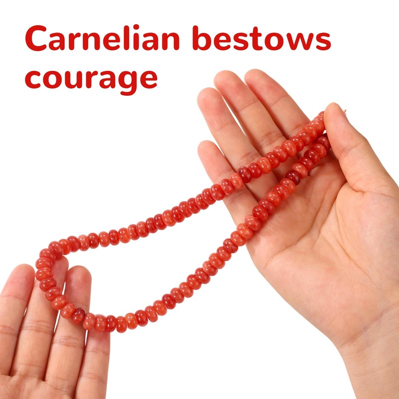 Natural Rondelle Gemstone, 5x8mm/0.2x0.31in Sunstone Abacus Disk Spacer Stone Beads