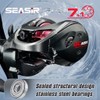 Carrete de pesca de lanzamiento SEASIR DCAST DC, con control