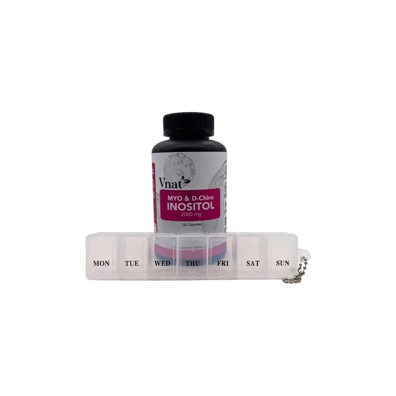 Cápsulas Myo y D-Chiro Inositol Vnat 2000mg 120uds Vegano Sin