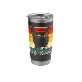 Cool Cat Daddy Retro Sunglasses Cat Men Women Kid Stainless Steel Insulated Tumbler