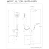 Kingston Brass KX2522SBBPB Shower Scape 5-Function Hand Shower with Slide