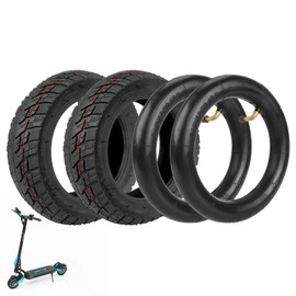 ulip 8.5x3 Scooter Tire with 81/2*2(50-134mm) Inner Tube with 90 degree for VSETT 8 9 Macury Zero 8 9 Electric Scooter Accessories Off-road Rear Front Wheel Replacement Tire(2 Tires and 2 Inner Tubes)