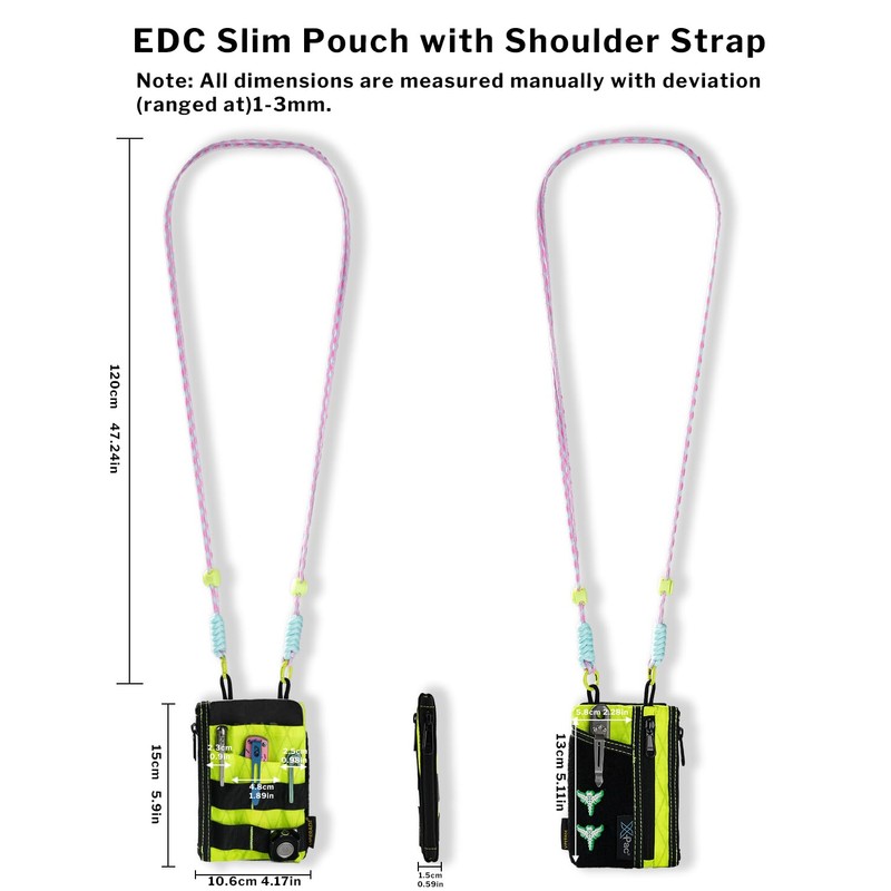 VIPERADE VE16R EDC Pocket Pouch with Strap, 5 EDC Pocket
