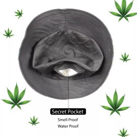Get Lost Smell Proof Unisex Bucket Hat Fisherman Hat Green Leaves