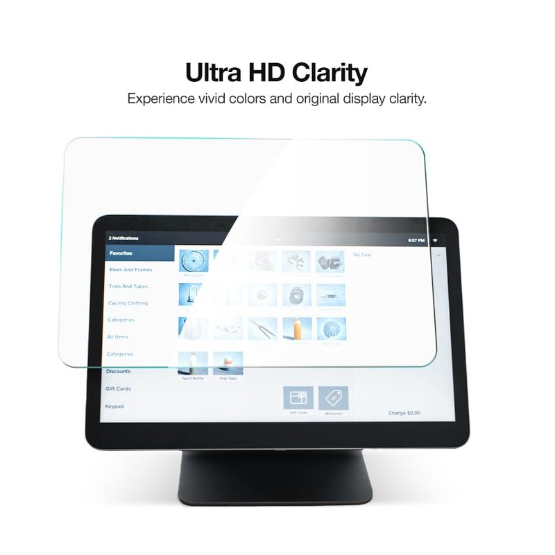 magglass Screen Protector Designed for Square Register (3 Piece) UHD