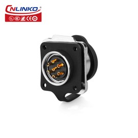 CNLINKO 7Pin Male Female Plug Socket Industrial Waterproof Power Connector, Quick Disconnect Power connectors 7pin led Strip Light Connector(7Pin)