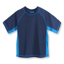 REMEETOU - playera de natación para niños de secado rápido con protección solar UPF 50+, Re_Navy With Royal Blue, 12