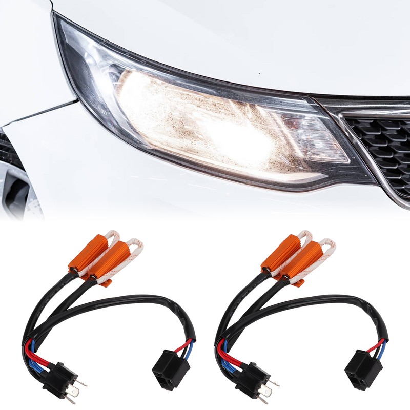 2pcs H4 50W 8Ω LED Resistor Error Free LED Lights