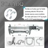 POAAOQ Replacements Trailer Tie Loop 2" I.D. Aluminum Bolt-On Lashing