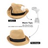 Zylioo Large Straw Hats for Big Heads, Trilby Fedora Roll-up