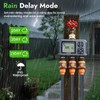 Insoma Water Timer with Brass Inlet, 3 Independent Zones Outdoor
