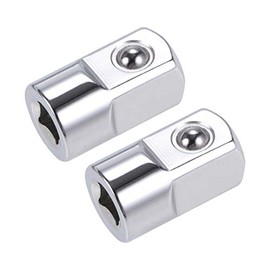 sourcing map 2 Pcs 1/4 Inch Drive (F) x 1/2 Inch (M) Socket Adapter, Female to Male