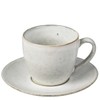 Broste Copenhagen Nordic Sand Cup with Saucer, Stoneware, Cream, 14