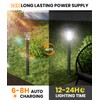 AOSEA 12000K 10 Pack Solar Lights Outdoor IP65 Waterproof,LED Solar