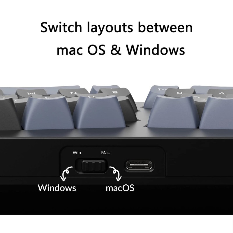 Keychron Q8 Wired Custom Mechanical Keyboard Knob Version, 65% Alice