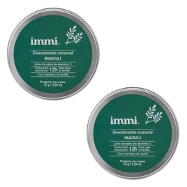 IMMI Desodorante Natural Niaouli en Tarro 2 Piezas