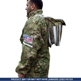 Jawadis USA Camouflage Beekeeper Full Suit w/ Fence Veil - XL Adult Protection