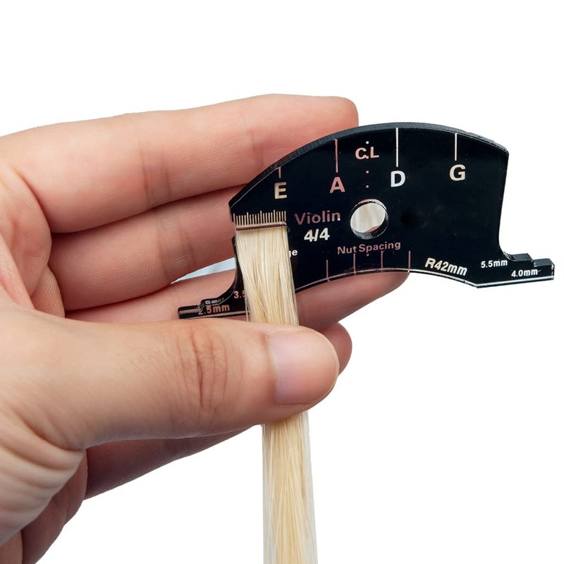 TUOREN 1/2 Size Double Bass Bridge Fingerboard Template Repair Reference