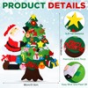 Realspring 3 Pack DIY Felt Christmas Tree Set Plus Snowman