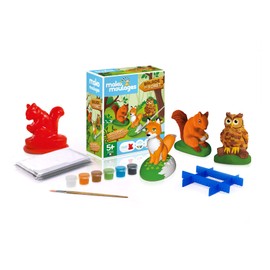 Mako Moulages 39049 Balade en Forêt 3 Moules Creative Kit Forest Animals