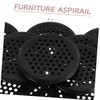 OSALADI 12pcs Wardrobe Vent Cover Round for Cabinets Furniture Easy