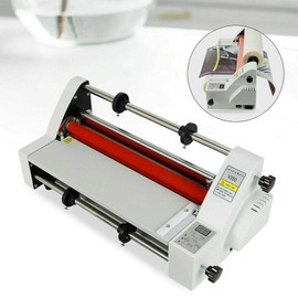 LYNICESHOP Thermal Laminator Machine, 13" Laminator Machine for A3/A4, 4 Roller System for Professional Finish Prevents Misfed Items, Hot Cold Film Laminating Document Paper Photo Laminator (C-51)