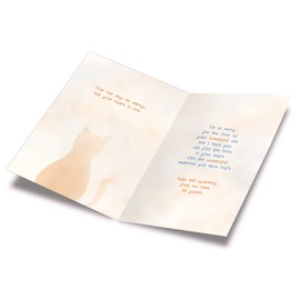 Loss of Cat Sympathy Card | Made in America | Eco-Friendly | Thick Card Stock with Premium Envelope 5in x 7.75in | Packaged in Protective Mailer | Prime Greetings