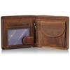 GREEN BURRY horizontal bikers wallet brown