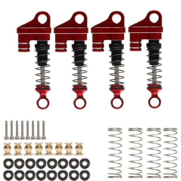 For Axial 4Pack Red Threaded Shock Absorber Dampers for Axial