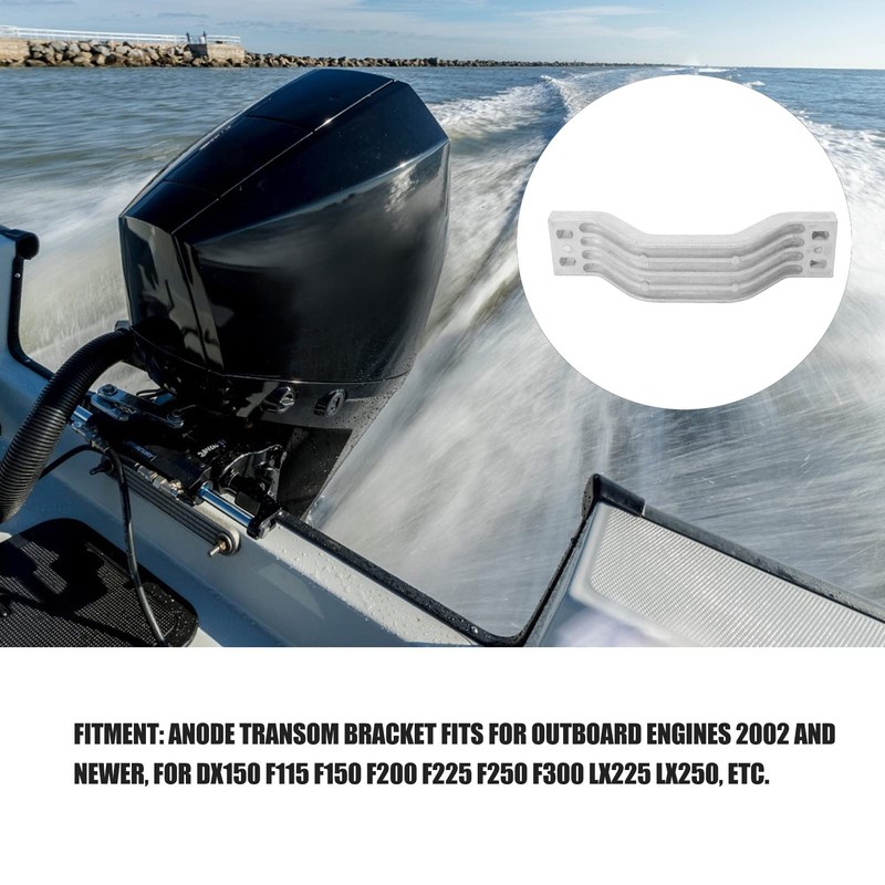 KIMISS Transom Bracket Anode, 6G5‑45251‑02‑00 Anode Handlebar Marine Accessories for
