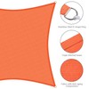 Yescom 1 Pack 12'x12' Square Sun Shade Sail Bright Orange
