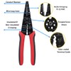 szhdxsy 8-Inch Multi-Tool Long Nose Wire Stripper/Crimper/ Bolt Cutter Multi-Purpose