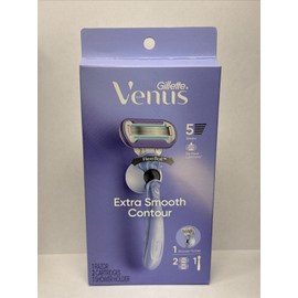 Gillette Venus Extra Smooth Contour Women's Razor Handle + 2 Blade Refills
