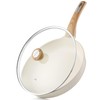 SENSARTE Ceramic Nonstick Frying Pan Skillet with Lid 8inch Non