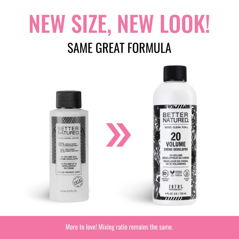 Better Natured 20 Volume Gentle Creme Hair Developer | For